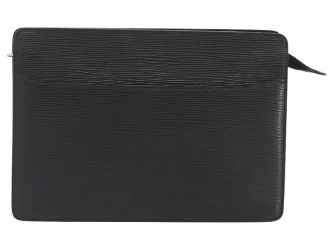 LOUIS VUITTON Epi Pochette Homme Clutch Nero M52522 LV Auth ep15569 - vista 13