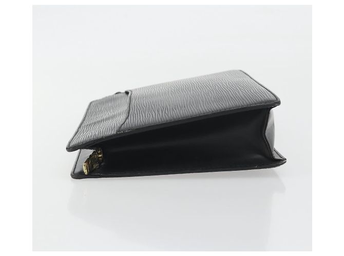 LOUIS VUITTON Epi Pochette Homme Clutch Nero M52522 LV Auth ep15569 - vista 4