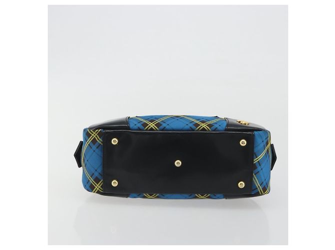 Borsa Vivienne Westwood in tela blu e oro Auth 194607A D'oro - vista 9
