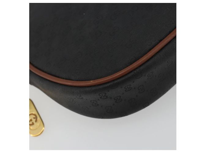 Borsa a Spalla GUCCI Micro GG Supreme Nera Oro 007 104 0013 Auth ep15607 Nero D'oro - vista 11