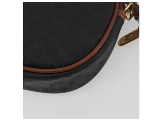 Borsa a Spalla GUCCI Micro GG Supreme Nera Oro 007 104 0013 Auth ep15607 Nero D'oro - vista 12