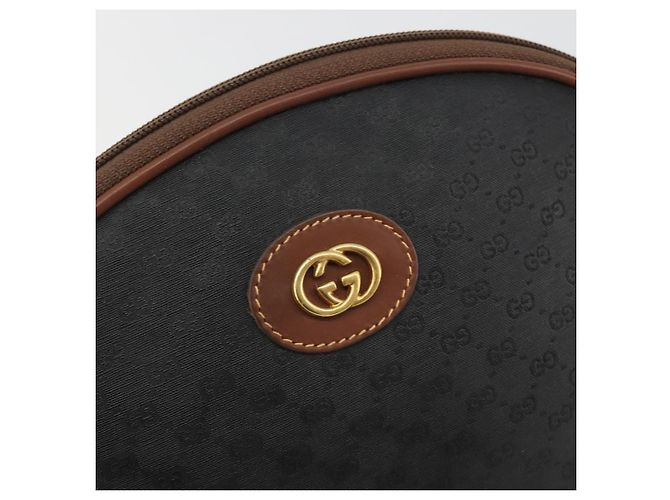 Borsa a Spalla GUCCI Micro GG Supreme Nera Oro 007 104 0013 Auth ep15607 Nero D'oro - vista 14