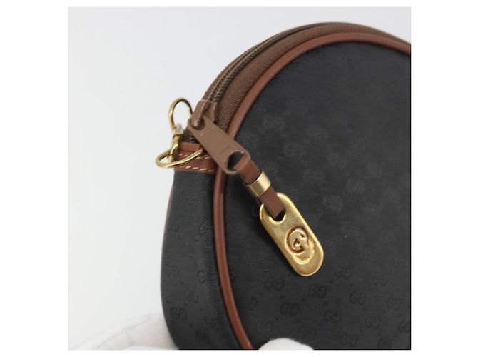 Borsa a Spalla GUCCI Micro GG Supreme Nera Oro 007 104 0013 Auth ep15607 Nero D'oro - vista 15