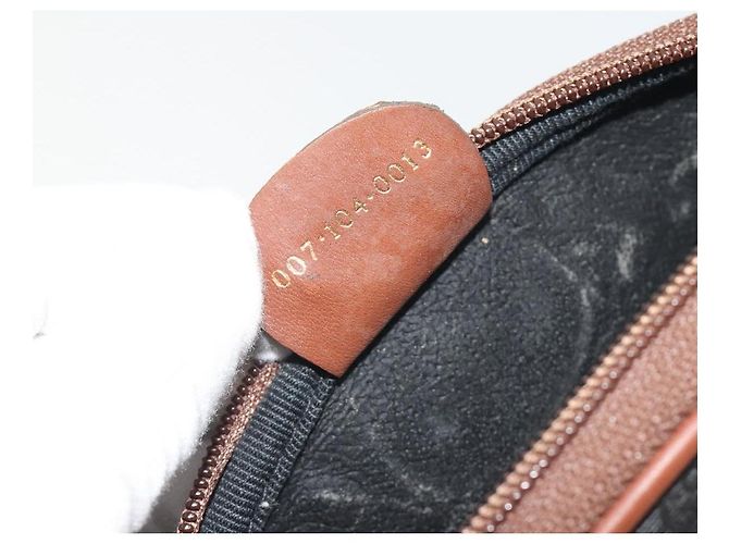 Borsa a Spalla GUCCI Micro GG Supreme Nera Oro 007 104 0013 Auth ep15607 Nero D'oro - vista 20