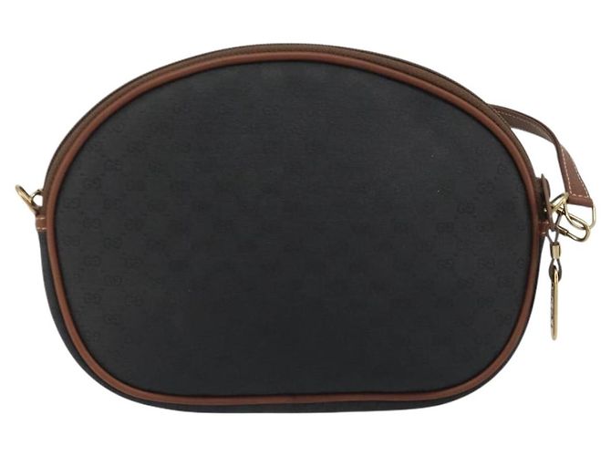 Borsa a Spalla GUCCI Micro GG Supreme Nera Oro 007 104 0013 Auth ep15607 Nero D'oro - vista 3