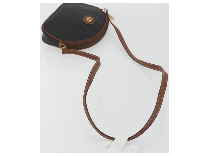 Borsa a Spalla GUCCI Micro GG Supreme Nera Oro 007 104 0013 Auth ep15607 Nero D'oro - vista 7