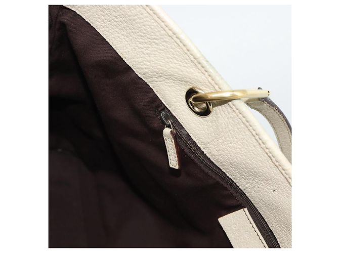 Borsa Tote GUCCI GG Canvas Beige Oro 120836 Auth BA14113 D'oro - vista 18