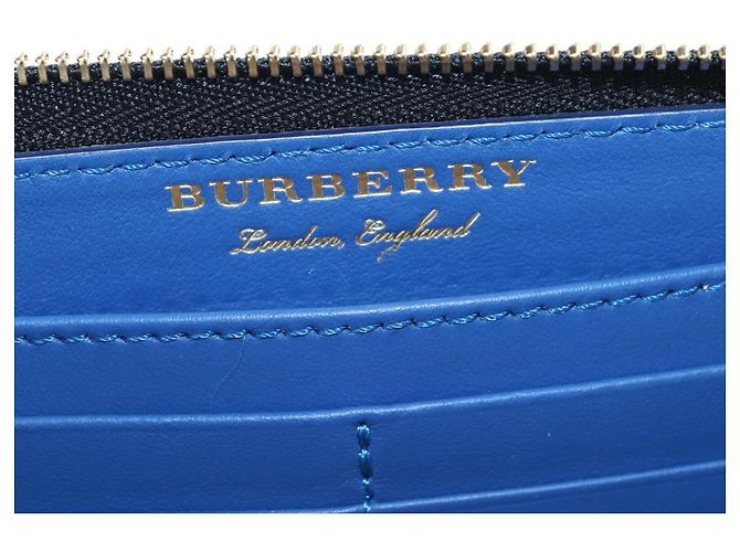 BURBERRY Christine Applique Round Wallet Leather Multicolor Gold Auth am12140V Multicolore D'oro - vista 18