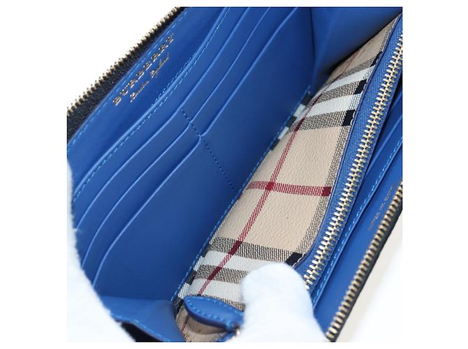 BURBERRY Christine Applique Round Wallet Leather Multicolor Gold Auth am12140V Multicolore D'oro - vista 19