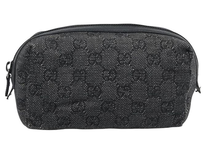 Pochette GUCCI GG Canvas Nera 29595 0959 Auth hk3987 Nero - vista 2
