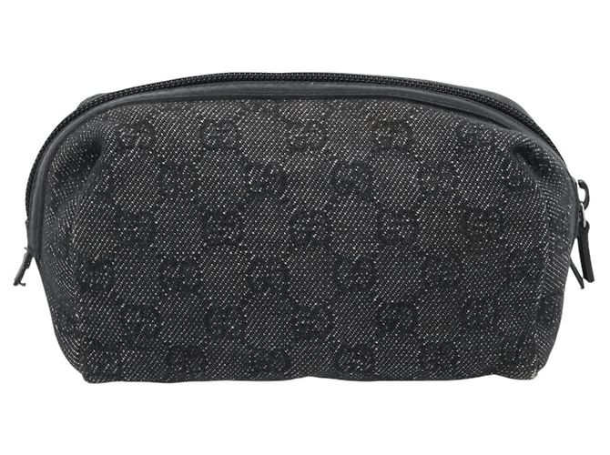 Pochette GUCCI GG Canvas Nera 29595 0959 Auth hk3987 Nero - vista 3