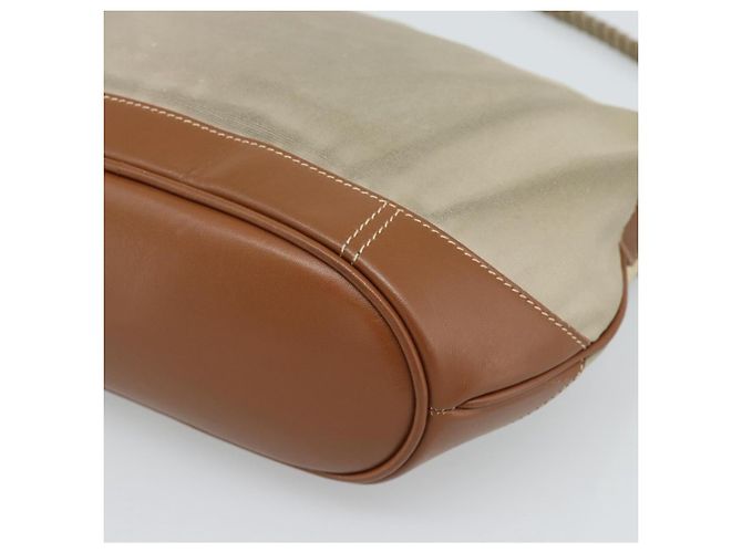 Borsa a Spalla GUCCI Tela Beige Argento 001 090 1130 Auth ep15290 - vista 12