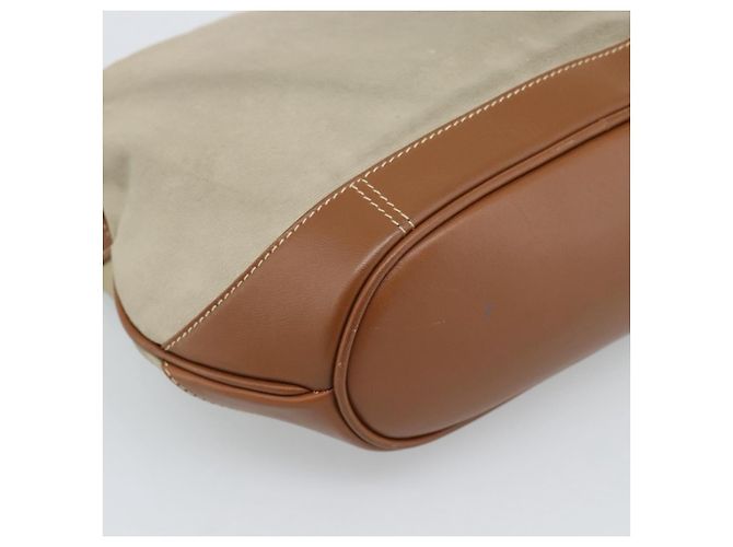 Borsa a Spalla GUCCI Tela Beige Argento 001 090 1130 Auth ep15290 - vista 13