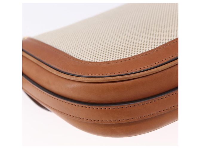 Céline Borsa a Spalla CELINE in Tela Beige con Catena Oro Auth ka5419V - vista 12