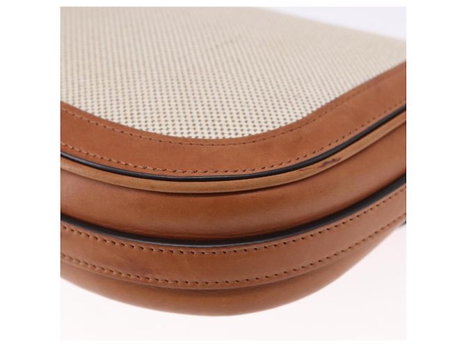 Céline Borsa a Spalla CELINE in Tela Beige con Catena Oro Auth ka5419V - vista 13