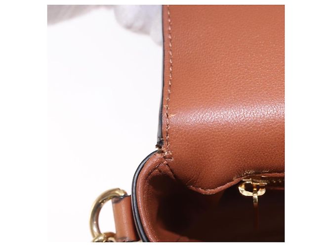 Céline Borsa a Spalla CELINE in Tela Beige con Catena Oro Auth ka5419V - vista 21