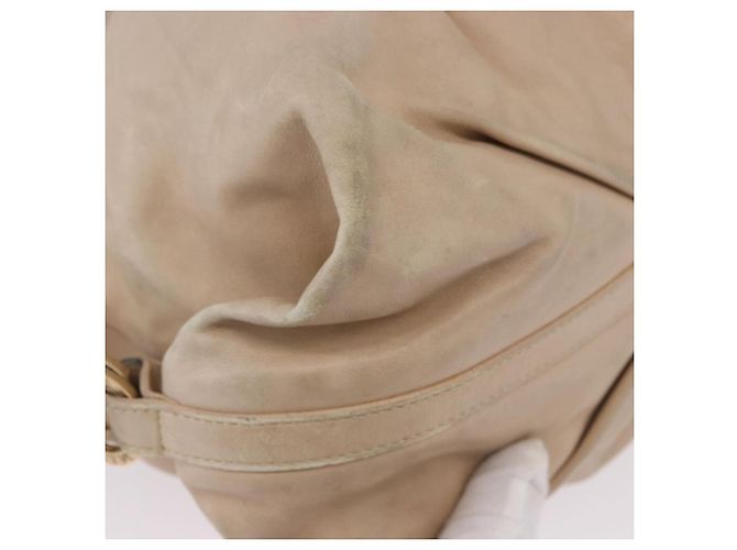 Bulgari Borsa Tote BVLGARI Chandra in pelle beige oro Auth BA14122 D'oro - vista 11