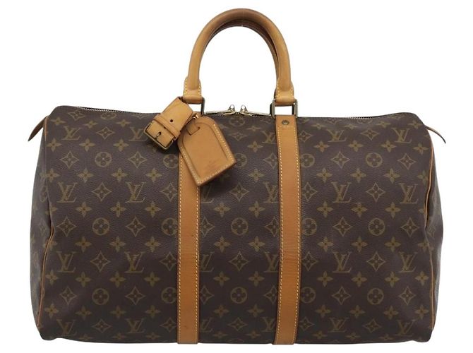 LOUIS VUITTON Borsa Boston Monogram Keepall 45 M41428 LV Auth 190343A Monogramma - vista 2