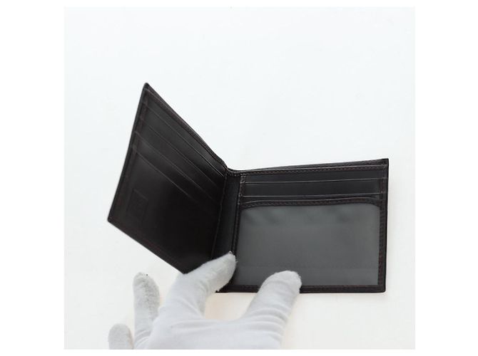 FENDI Zucca Canvas Bifold Wallet Black Brown Auth am12162V - view 12