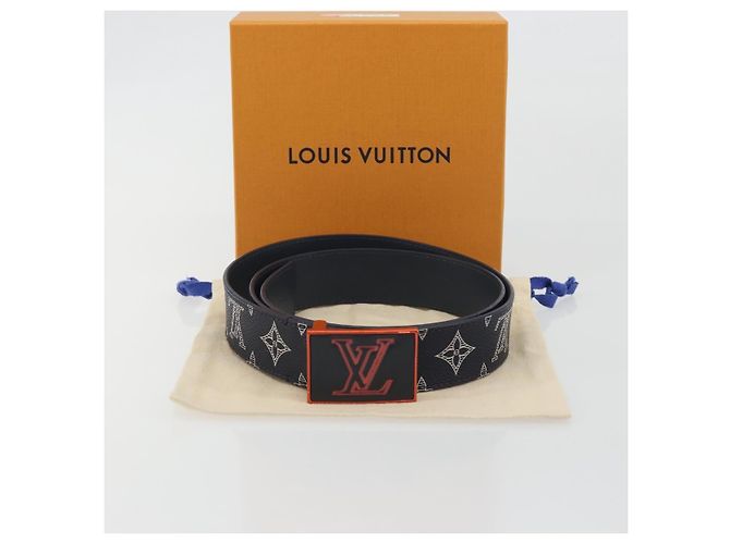 LOUIS VUITTON Cintura Monogram Ceinture Etropol Navy M0049 LV Auth ar14133M Blu navy - vista 14