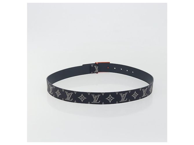LOUIS VUITTON Cintura Monogram Ceinture Etropol Navy M0049 LV Auth ar14133M Blu navy - vista 2
