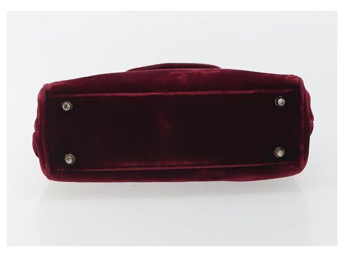 Borsa PRADA Velluto Rosso Argento Autentica bs36290 - vista 9