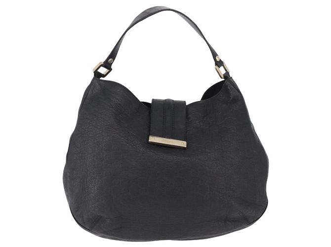 Borsa a tracolla GUCCI GG Canvas Guccissima in pelle nera e oro 233604 Auth 193115V Nero D'oro - vista 2