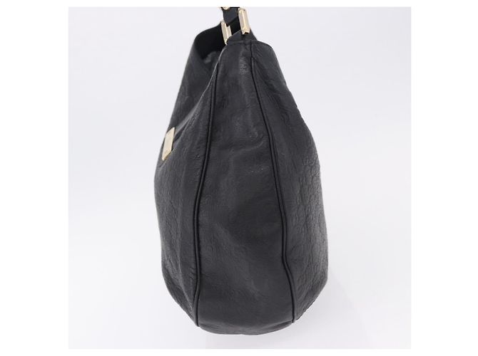 Borsa a tracolla GUCCI GG Canvas Guccissima in pelle nera e oro 233604 Auth 193115V Nero D'oro - vista 4
