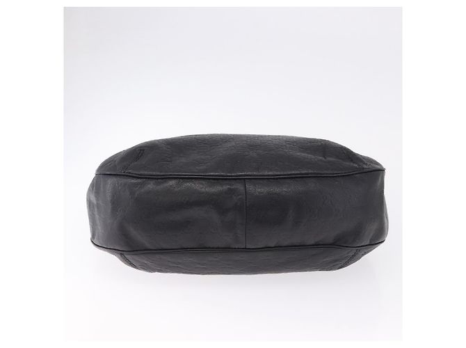 Borsa a tracolla GUCCI GG Canvas Guccissima in pelle nera e oro 233604 Auth 193115V Nero D'oro - vista 9