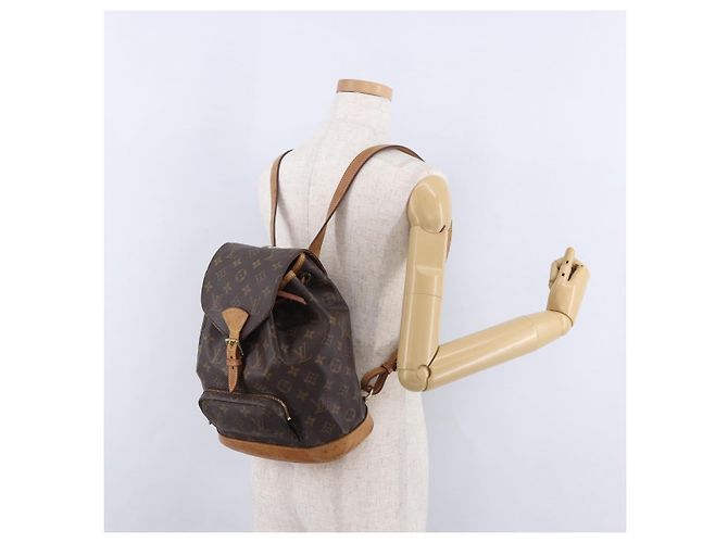 Zaino LOUIS VUITTON Monogram Montsouris MM M51136 LV Auth 194591 Monogramma - vista 27
