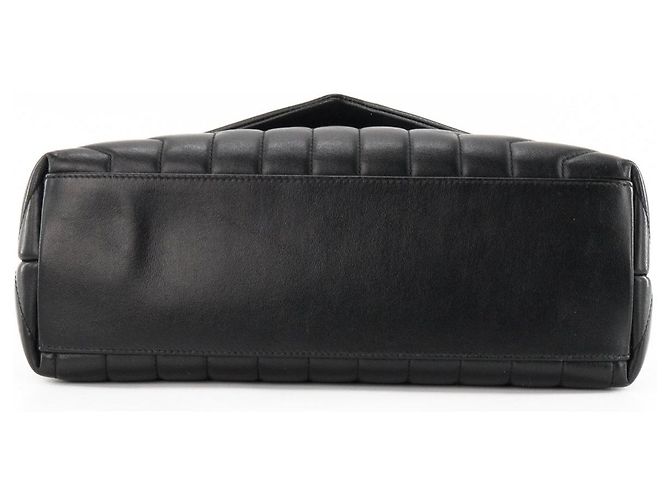 SAINT LAURENT - Borsa a tracolla Loulou Medium Saint Laurent in pelle liscia nera Nero - vista 4