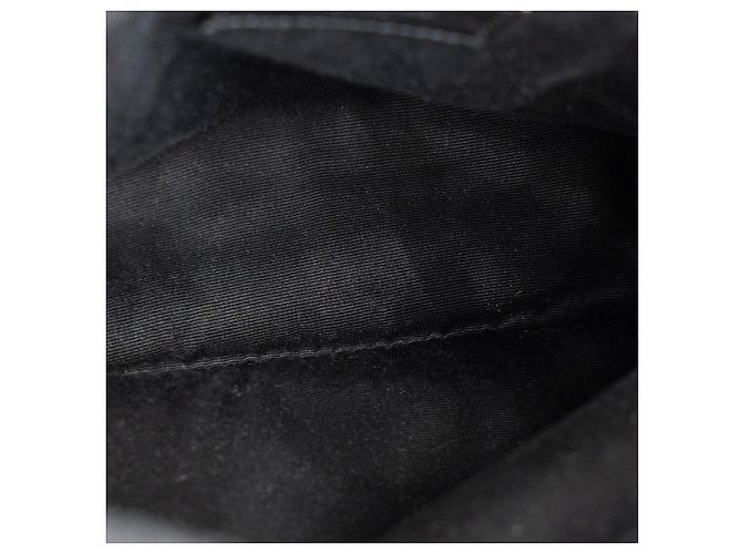 SAINT LAURENT - Borsa a tracolla Loulou Medium in pelle liscia nera Nero - vista 14