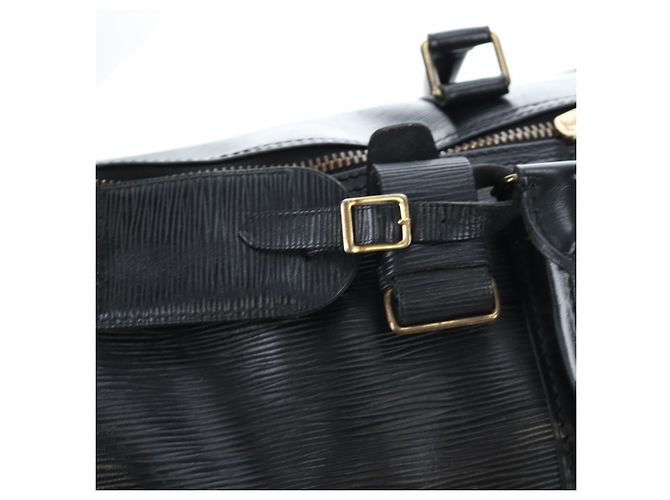 LOUIS VUITTON Epi Keepall 45 Boston Bag Black M42972 LV Auth 191863V Nero - vista 17