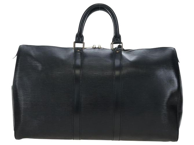 LOUIS VUITTON Epi Keepall 45 Boston Bag Black M42972 LV Auth 191863V Nero - vista 3