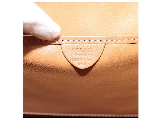 Céline CELINE Macadam Handtasche aus PVC und Leder Braun Goldfarben Authentisch ep15431 - Ansicht 16