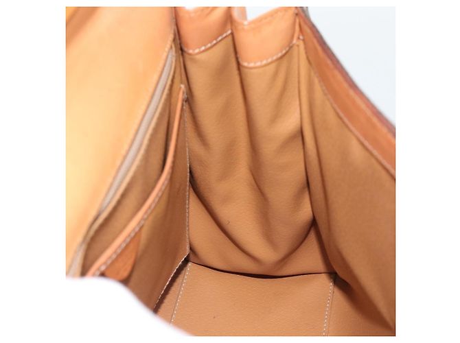 Céline CELINE Macadam Handtasche aus PVC und Leder Braun Goldfarben Authentisch ep15431 - Ansicht 18