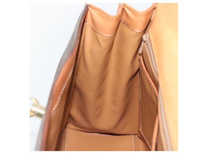 Céline CELINE Macadam Handtasche aus PVC und Leder Braun Goldfarben Authentisch ep15431 - Ansicht 19