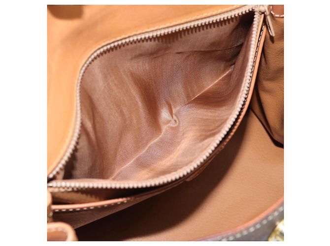 Céline CELINE Macadam Handtasche aus PVC und Leder Braun Goldfarben Authentisch ep15431 - Ansicht 21