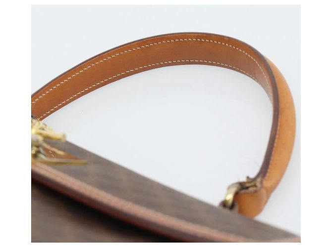 Céline CELINE Macadam Handtasche aus PVC und Leder Braun Goldfarben Authentisch ep15431 - Ansicht 8