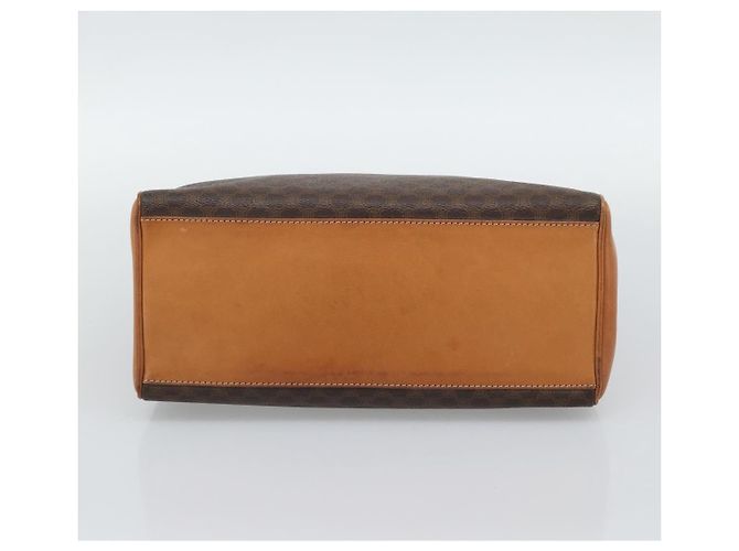 Céline CELINE Macadam Handtasche aus PVC und Leder Braun Goldfarben Authentisch ep15431 - Ansicht 9