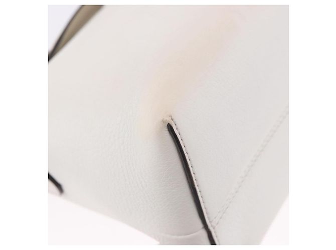Borsa a Spalla FENDI in Pelle Bianco Argento Auth bs36311A - vista 15