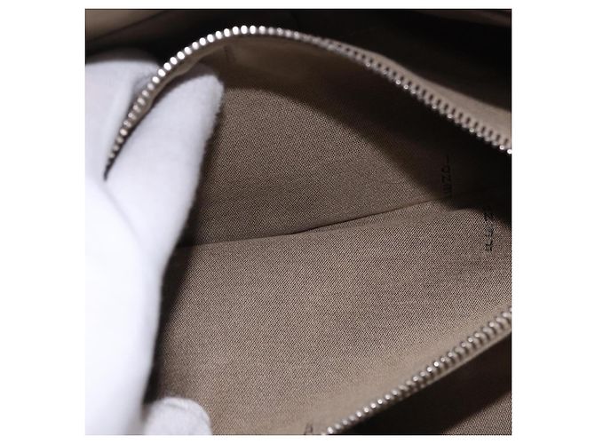 Borsa a Spalla FENDI in Pelle Bianco Argento Auth bs36311A - vista 28