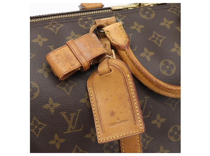 LOUIS VUITTON Borsa Boston Monogram Keepall 50 M41426 LV Auth 192652 Monogramma - vista 14
