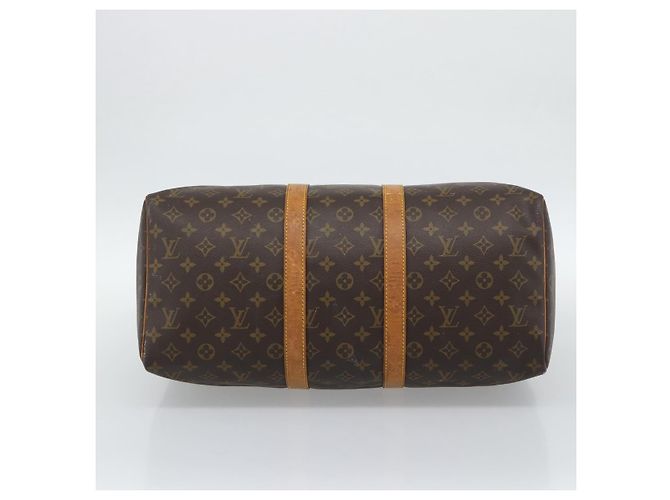 LOUIS VUITTON Borsa Boston Monogram Keepall 50 M41426 LV Auth 192652 Monogramma - vista 9