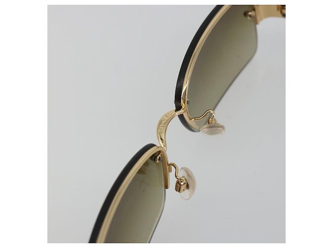 Gafas de sol CHANEL COCO de plástico Marrón CC Auth 190363 Castaño - vista 12