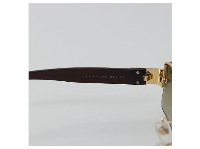 Gafas de sol CHANEL COCO de plástico Marrón CC Auth 190363 Castaño - vista 13