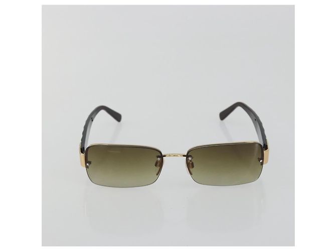 Gafas de sol CHANEL COCO de plástico Marrón CC Auth 190363 Castaño - vista 2