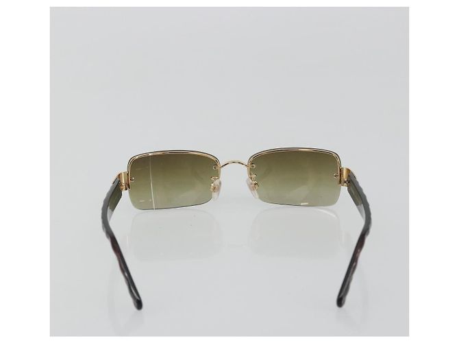 Gafas de sol CHANEL COCO de plástico Marrón CC Auth 190363 Castaño - vista 3