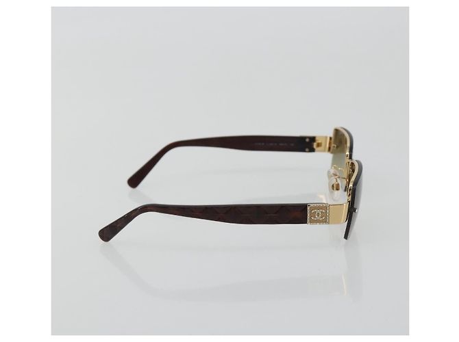 Gafas de sol CHANEL COCO de plástico Marrón CC Auth 190363 Castaño - vista 5