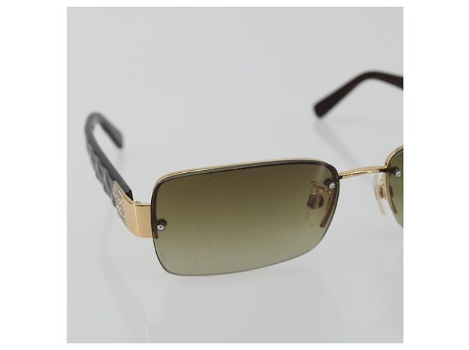 Gafas de sol CHANEL COCO de plástico Marrón CC Auth 190363 Castaño - vista 6